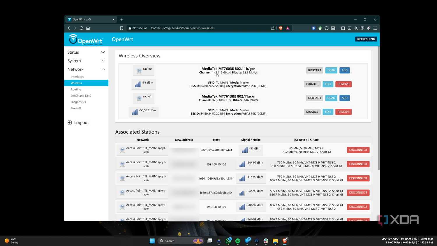 AI router firmware