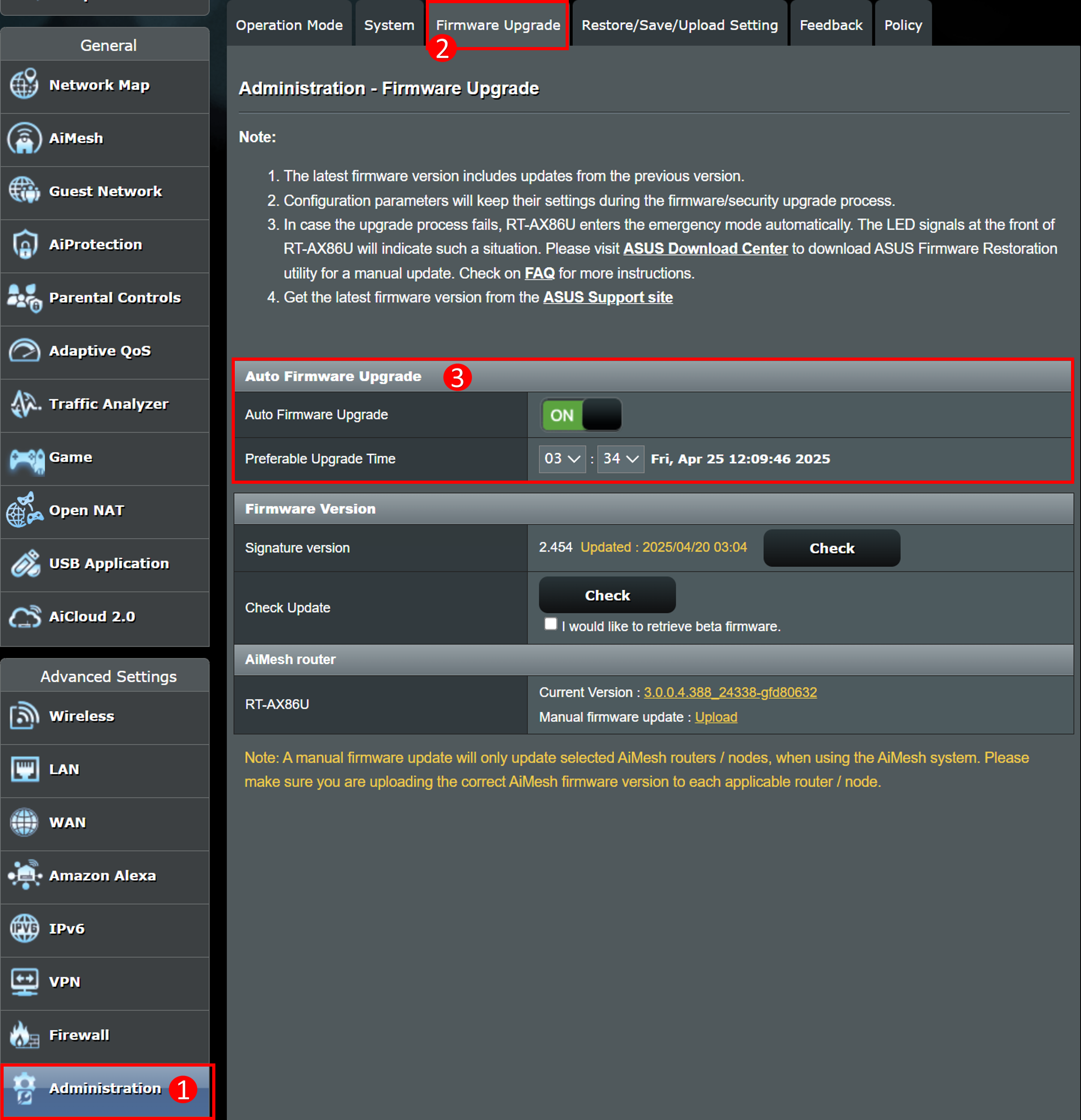 AI router firmware